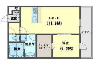 リブリ・ミストラル【3階】の間取り