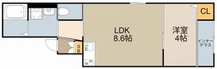 アムールシトラス【1階】の間取り