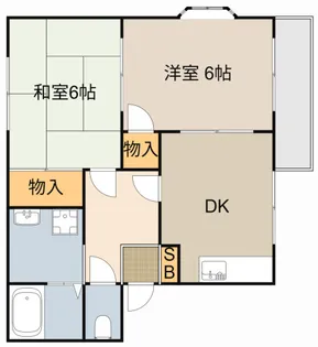 ハイツヒミコC棟【1階】の間取り