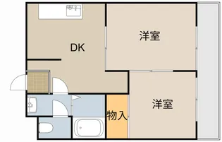 マンション アフルエンス【5階】の間取り
