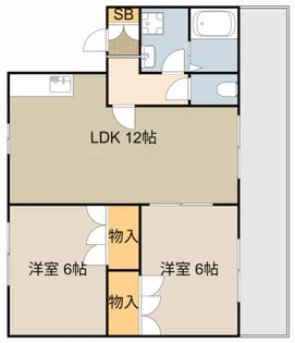 ポポラーレ桜園【2階】の間取り