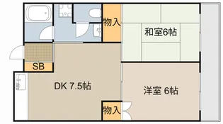 フリーディオ大和田【3階】の間取り