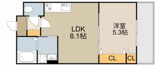 ル・パラディ門真【2階】の間取り
