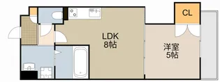 ラモーナ野里町【2階】の間取り