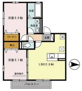 フルール【2階】の間取り