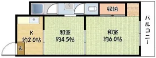 藤田マンション【401号室】の間取り