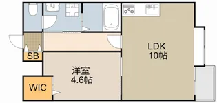 ラ・グリシーヌ・f【1階】の間取り