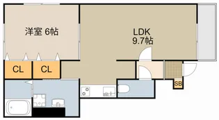 アムール Luster【1階】の間取り