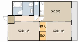 シャトー辻本Ⅱ【4階】の間取り