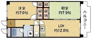 アメニティα館【6階】の間取り