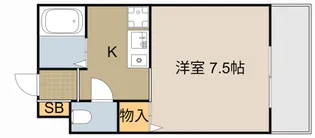 ラヴィアンローズ【202号室】の間取り