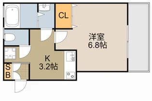 スリール萱島東【2階】の間取り