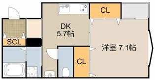seesaw小路町【1階】の間取り