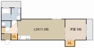 コンフォート藤田町【201号室】の間取り