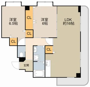 楽友コーポ3号館【303号室】の間取り
