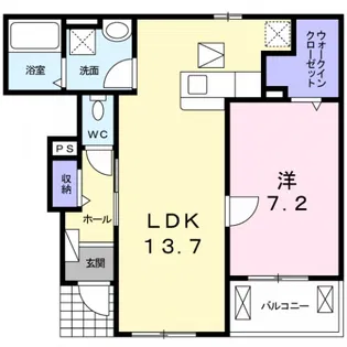 フィオーレ【103号室】の間取り