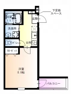 フジパレス西三荘V番館【1階】の間取り