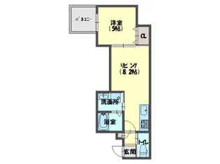 クリエオーレ常盤町【3階】の間取り