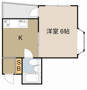 ロイヤルハイツ萱島【303号室】の間取り