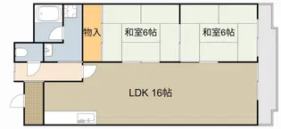 メナール香里園【204号室】の間取り