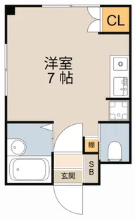 President山之上【2B号室】の間取り