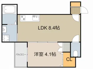 F asecia Aello【1階】の間取り
