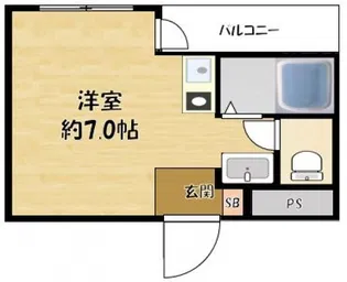忍ヶ丘マンション【2階】の間取り
