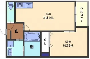 Elever 門真【2階】の間取り