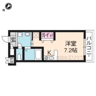ラポール藤【4階】の間取り