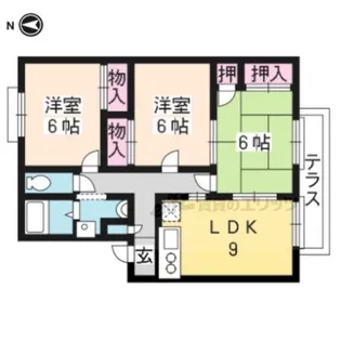 シルエーラ福井【102号室】の間取り