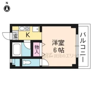 ワイヅ鴨川【205号室】の間取り