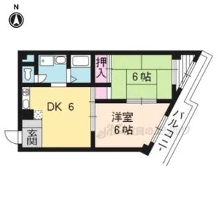 ヴィラ・ロイヤル【202号室】の間取り