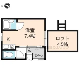 グランシャリオ【206号室】の間取り