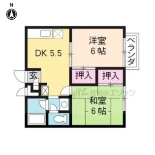 グリーンシャトー【2-B号室】の間取り