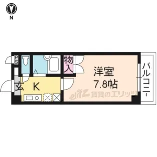 リバティ新町【103号室】の間取り