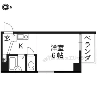 ドミール松田【30B号室】の間取り
