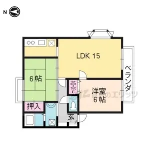サンガーデン北山【A-101号室】の間取り