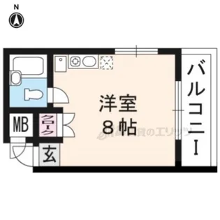 ルミナース高野【106号室】の間取り