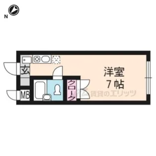 ルミナース高野【101号室】の間取り