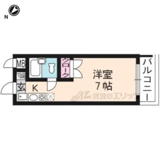 ルミナース高野【303号室】の間取り