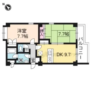 レフィナード藤【105号室】の間取り
