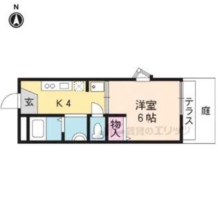 ミネ北山3【101号室】の間取り