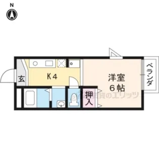 ミネ北山3【201号室】の間取り