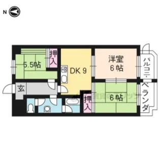 エクセリィ桂【203号室】の間取り