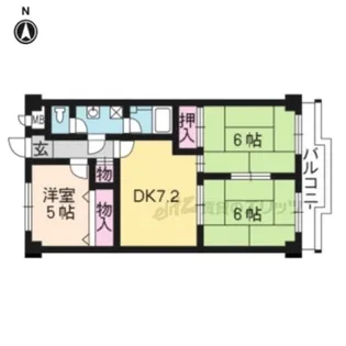 エクセリィ桂【2階】の間取り