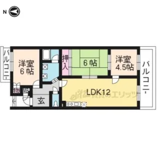 ONマンション【403号室】の間取り