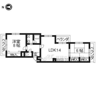 ONマンション【401号室】の間取り