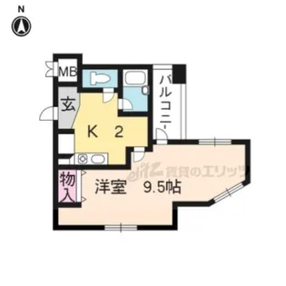 アルティア桂【301号室】の間取り