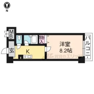 アルティア桂【204号室】の間取り