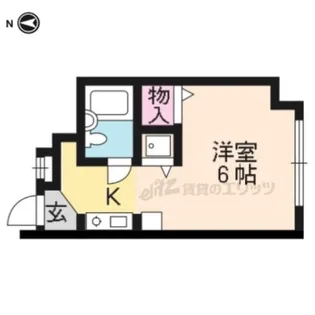 スタジオーネ桂【3階】の間取り